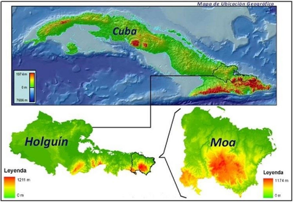 Esquema de ubicación geográfica de la región. 2024